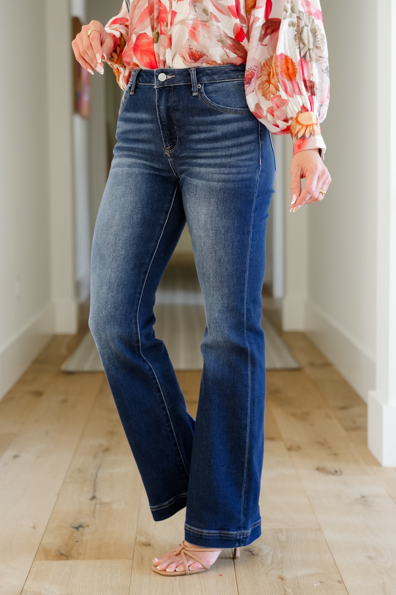 J21 Eleven By Risen High Rise Dark Wash Bootcut Jeans