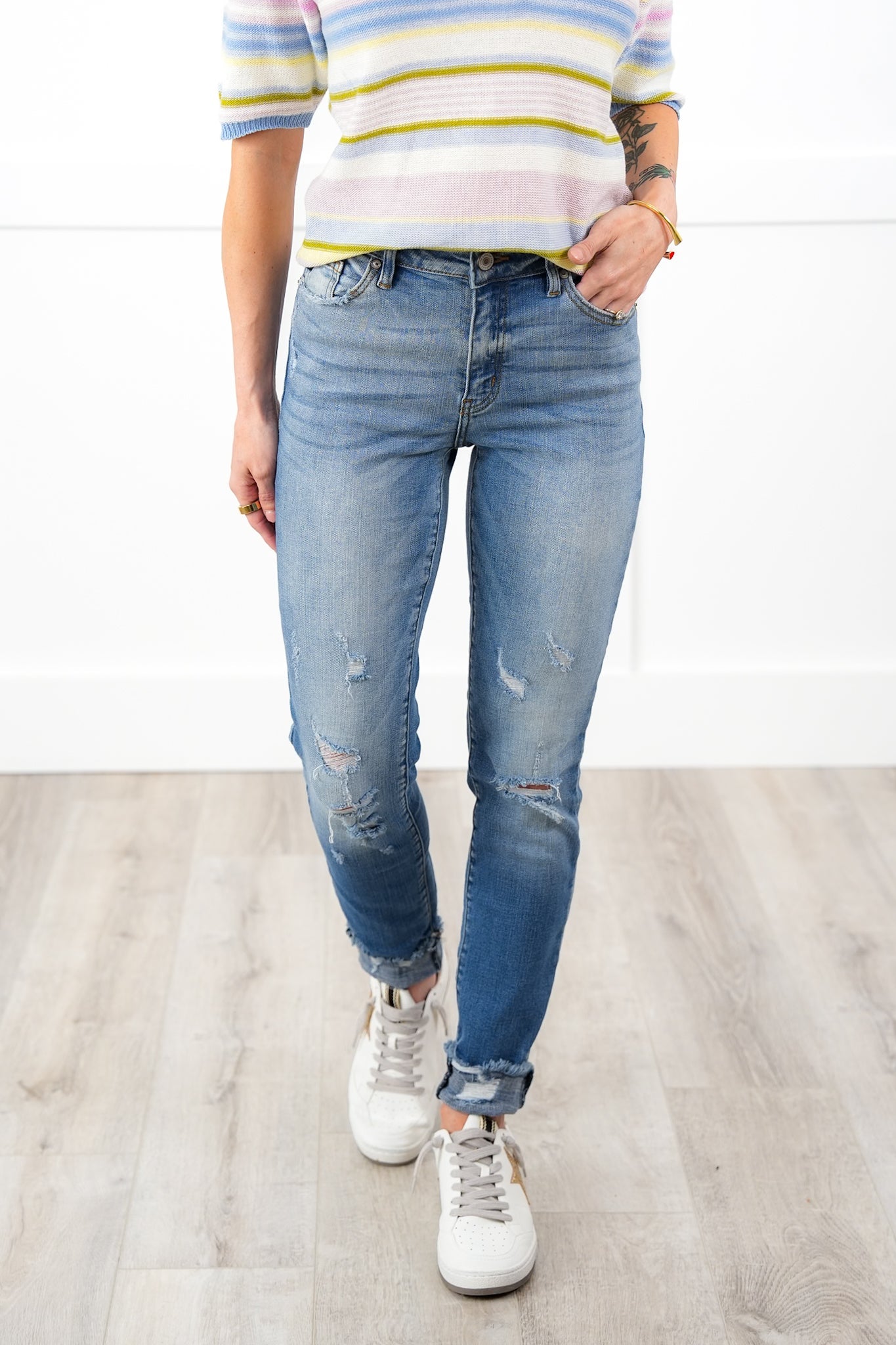 Kancan High Rise Medium Wash Classic Skinny