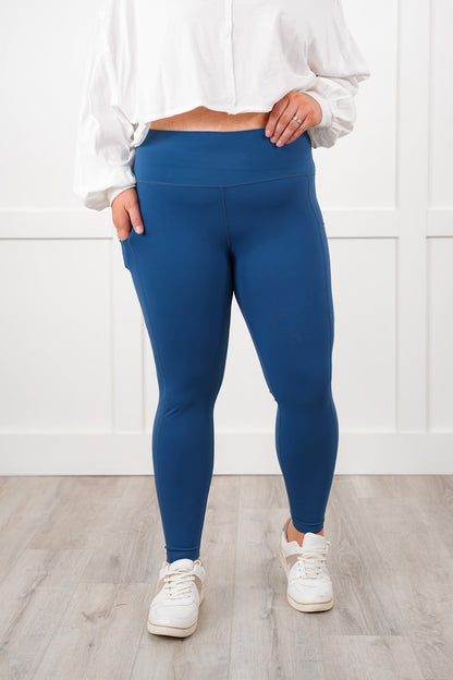 Door Buster! Plus/Reg High Waist Leggings with Pocket Detail
