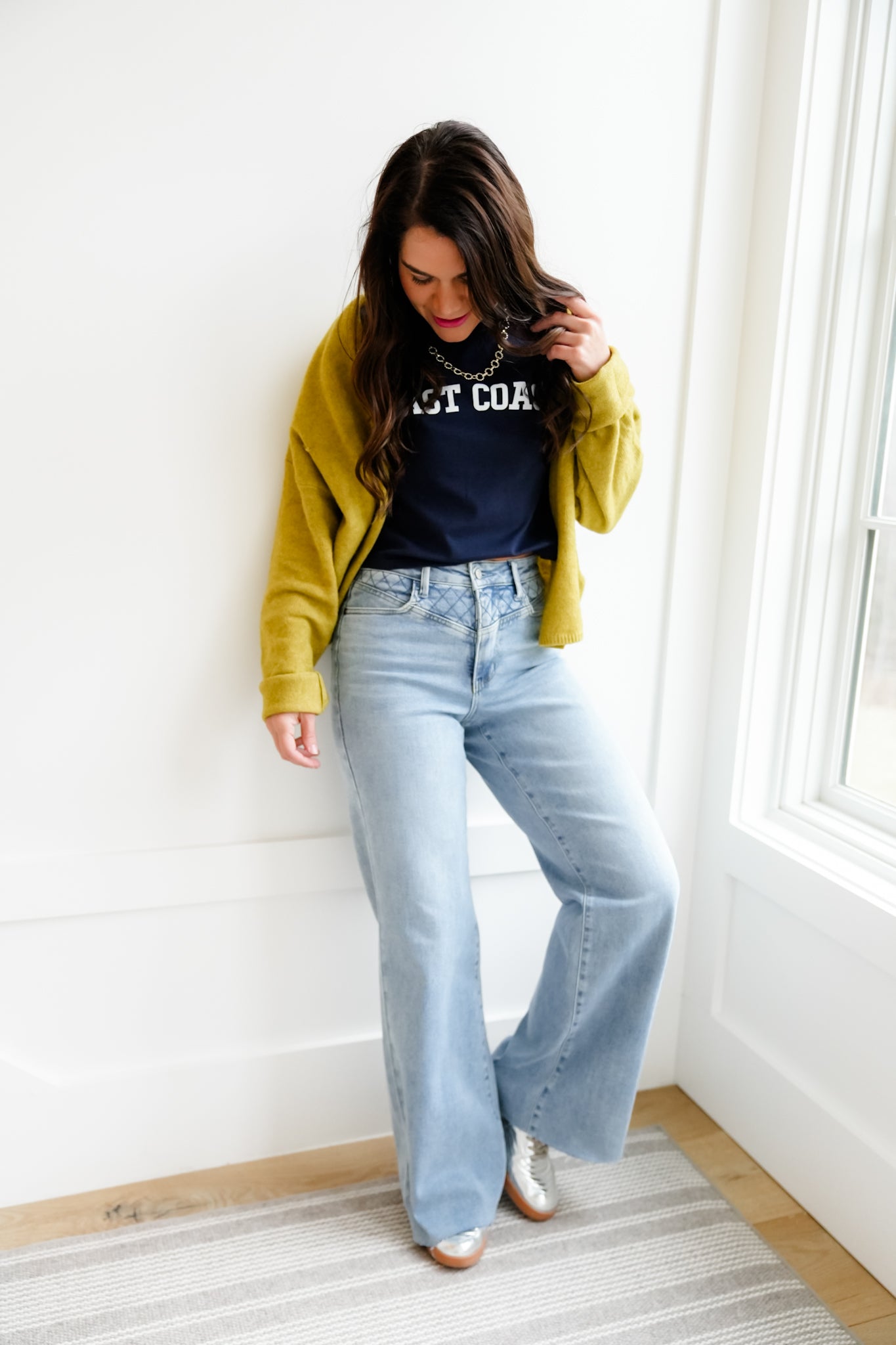 Judy Blue High Rise Medium Wash Retro Wide Leg Jeans