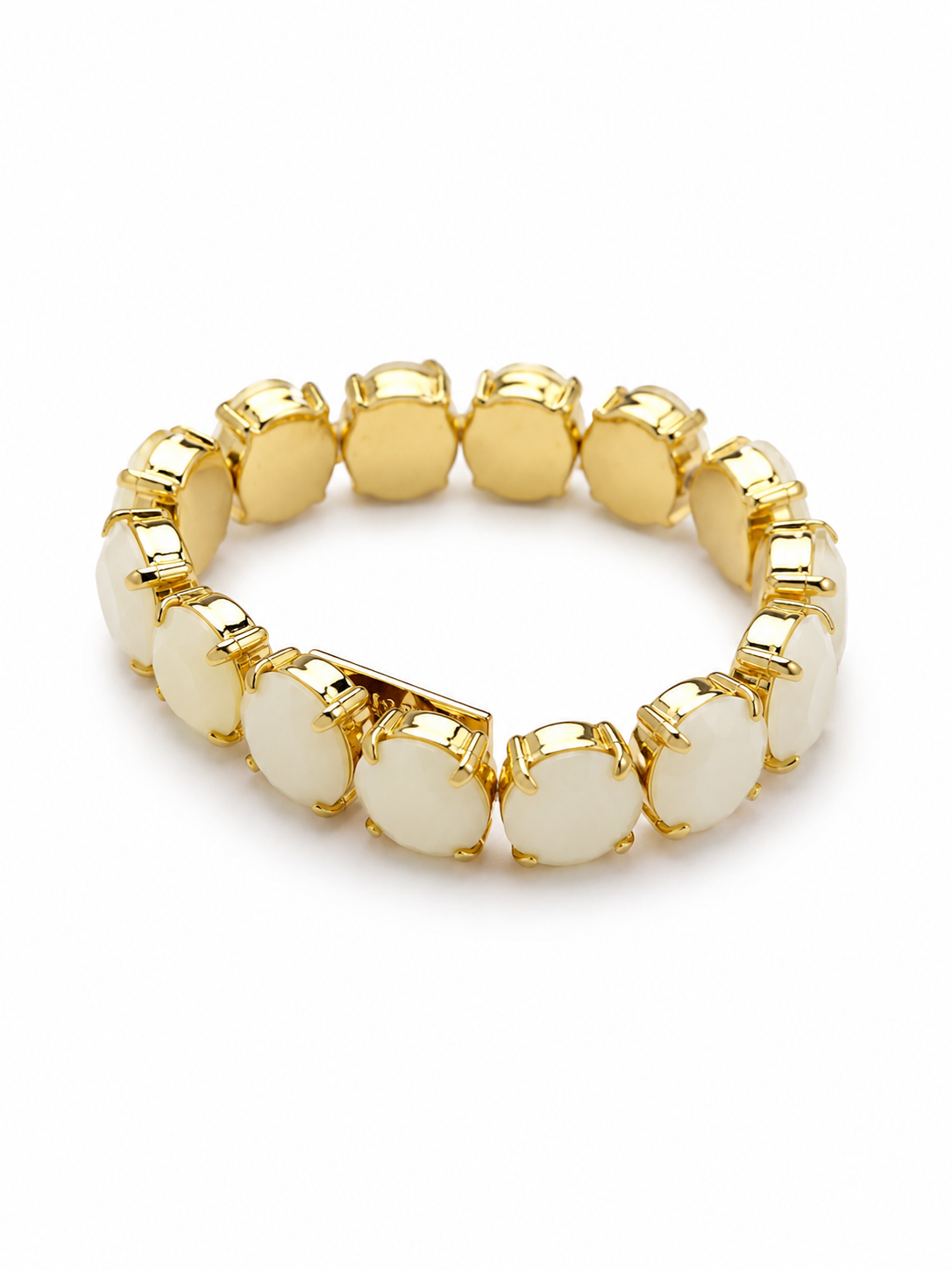 TOVA Croatia Gold Plated Opal Stretch Bracelet