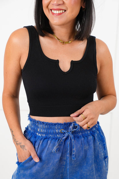 Door Buster! Zenana Split Bra Tank Top