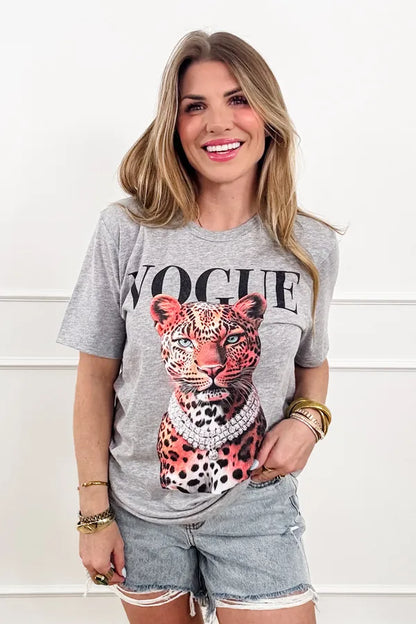 Plus/Reg Short Sleeve "Vogue" Graphic Tee
