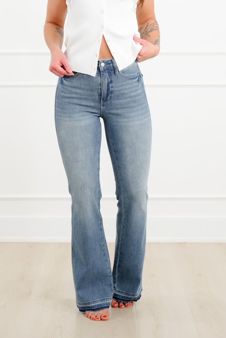 Judy Blue Mid Rise Medium Wash Tummy Control Slim Bootcut Jeans
