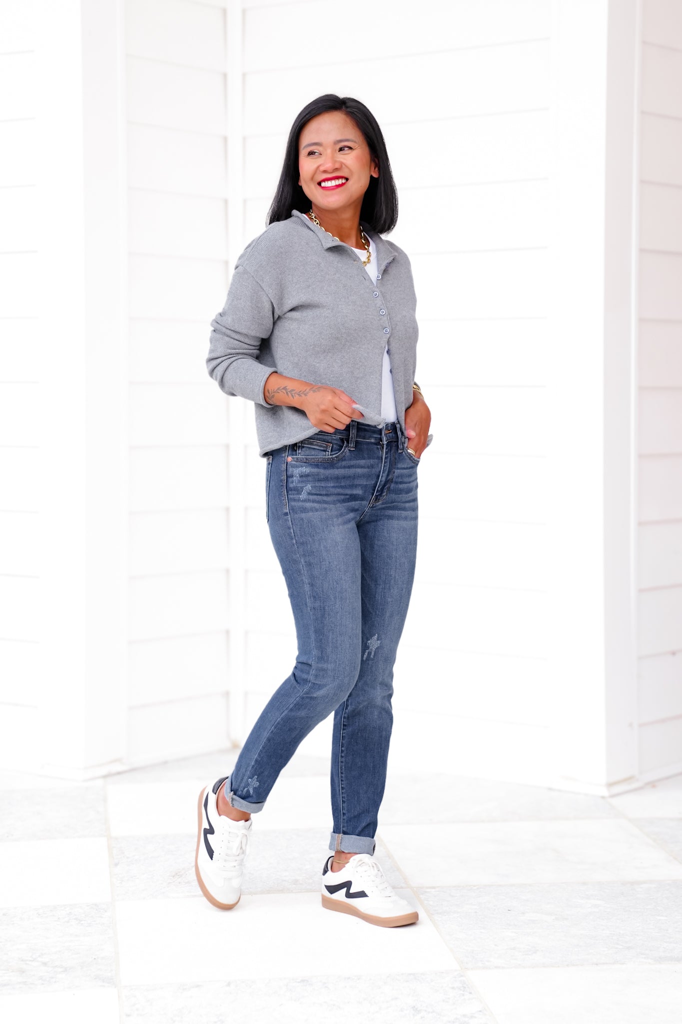 Judy Blue Meant To Be Mid Rise Dark Wash Multiple Inseam Relaxed Fit Jeans