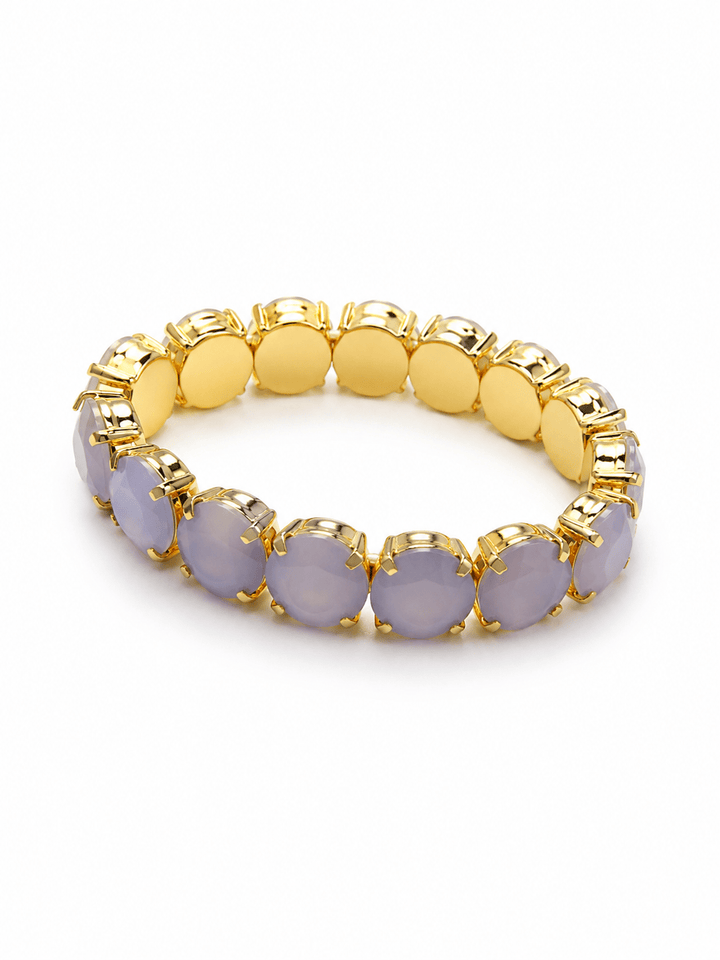TOVA Croatia Gold Plated Opal Stretch Bracelet - Freckled Poppy