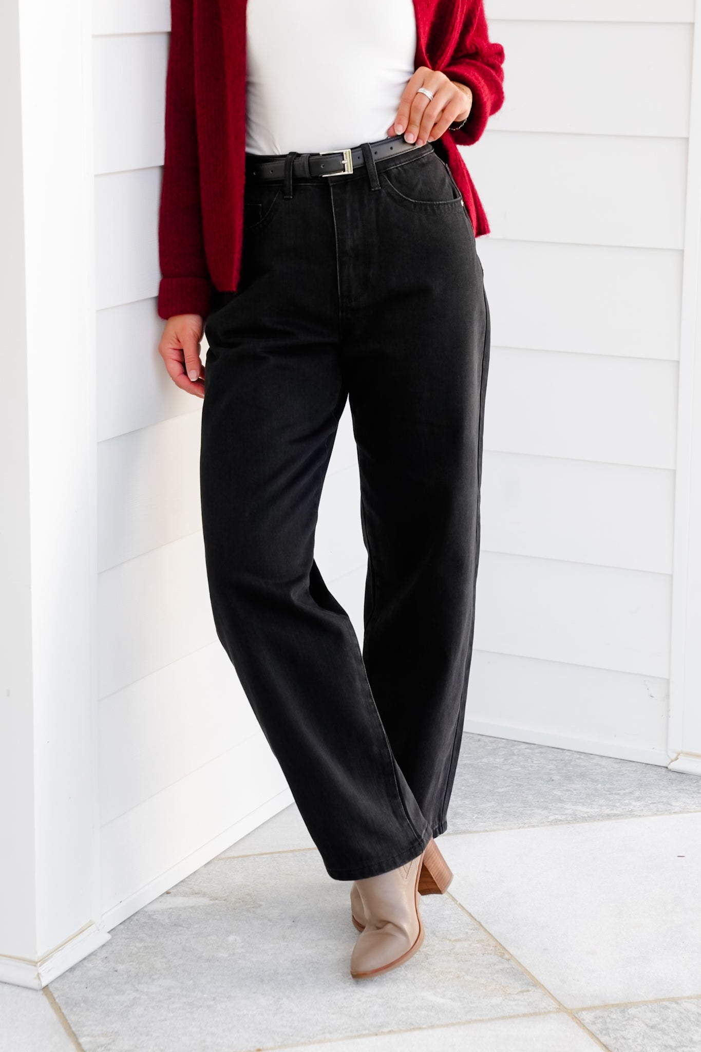 Judy Blue High Rise Black Marlow Arc Rigid Magic Trouser Jeans