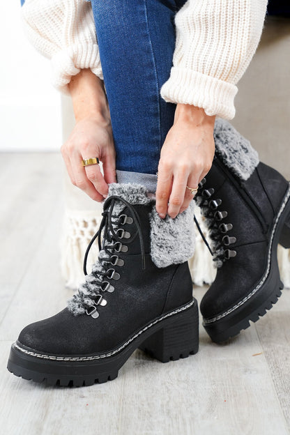 MIA Ankle Boots with Cozy Vegan Fur Lining