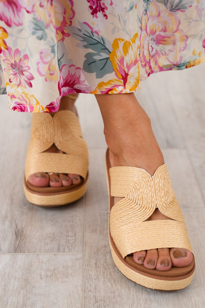 Corky's "Golden Hour" Woven Chic Wedge Heel