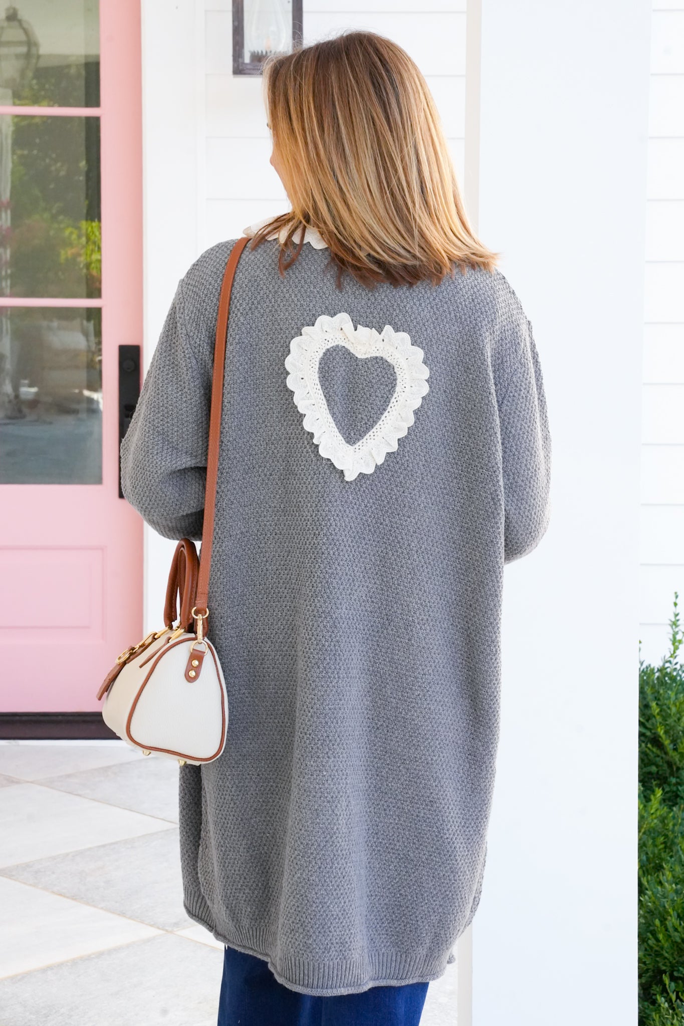 POL Knit Long Sleeve Button Down Cardigan