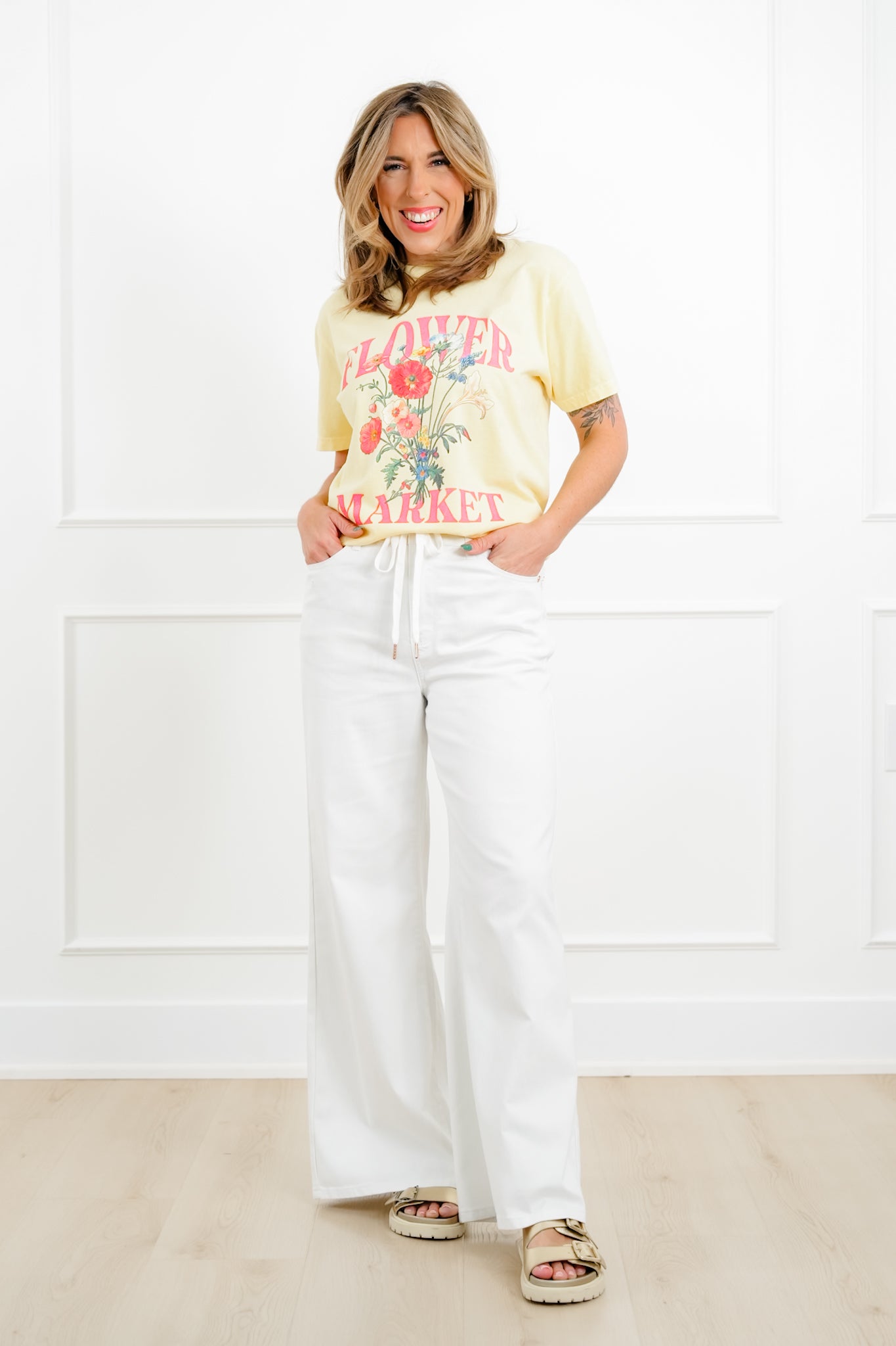 Judy Blue The Sunday Stroll High Rise Multiple Inseam White
