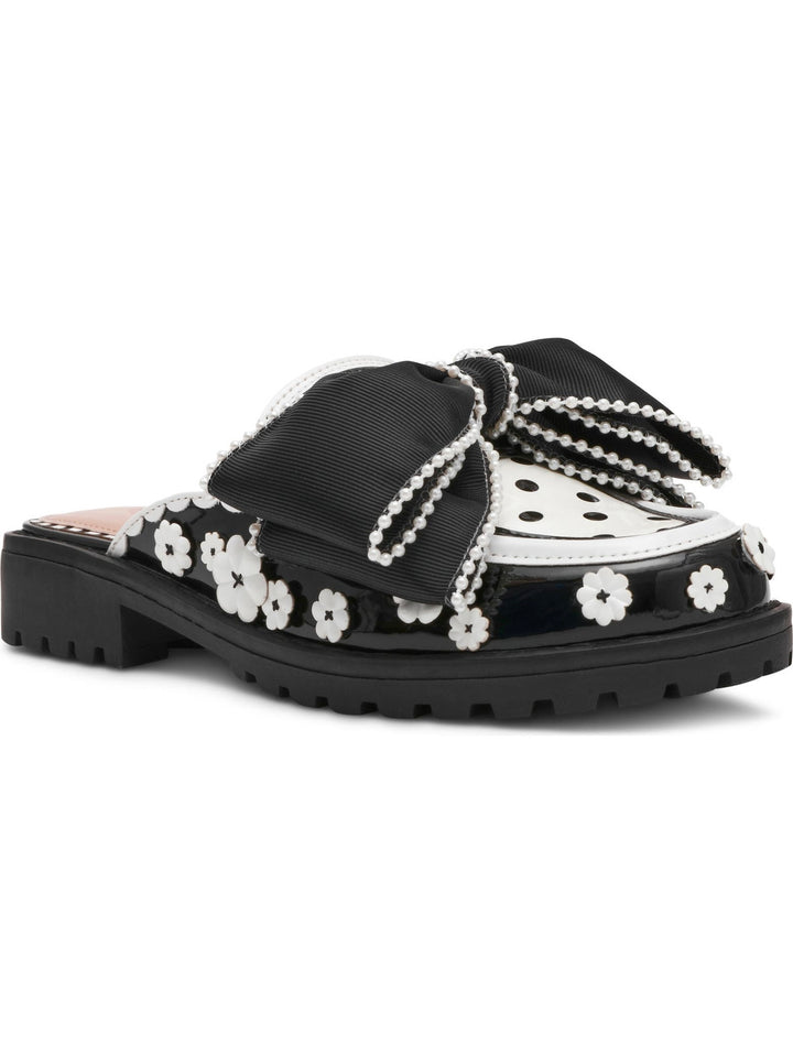 Betsey Johnson Patent Floral Platform Mule - Freckled Poppy