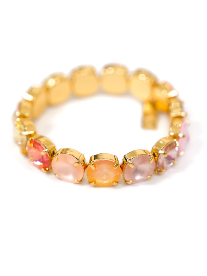 TOVA Croatia Colorful Crystal Stretch Bracelet - Freckled Poppy