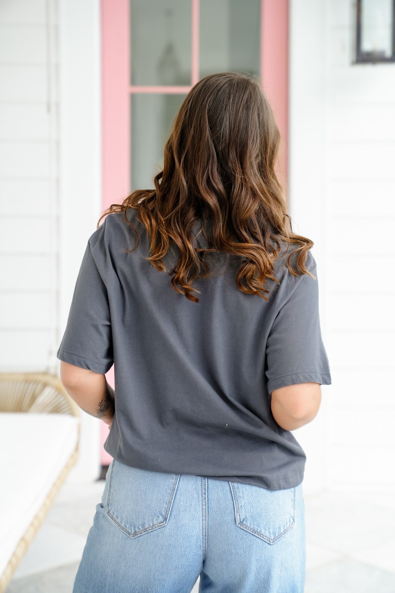 Plus/Reg Short Sleeve "Who's Afraid Of Little Old Me" Graphic Tee