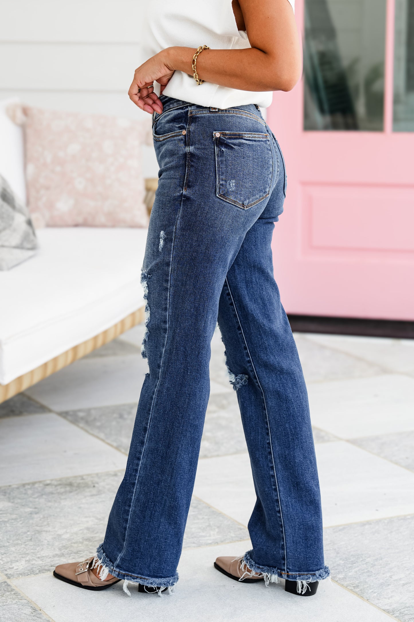 Judy Blue Come As You Are Medium Wash Dad Jeans