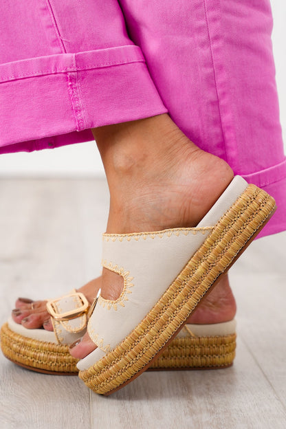MIA Dual Buckle Chic Platform Sandals