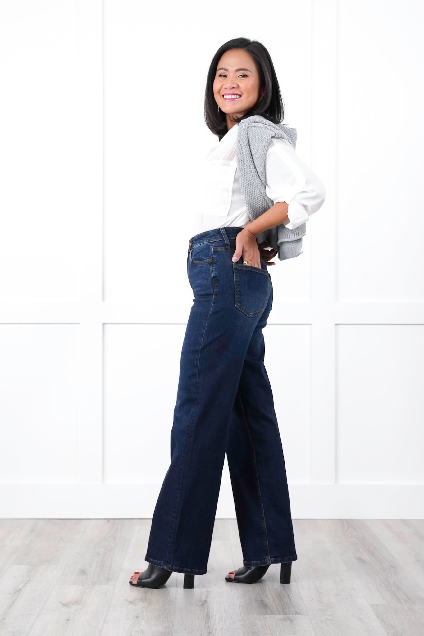 Lovervet High Rise Dark Wash 90's Vintage Loose Jeans
