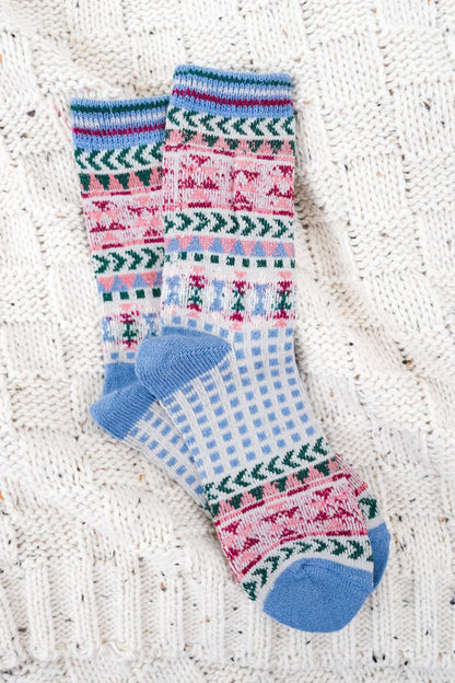 Restock! Geometric Graphic Crew Socks