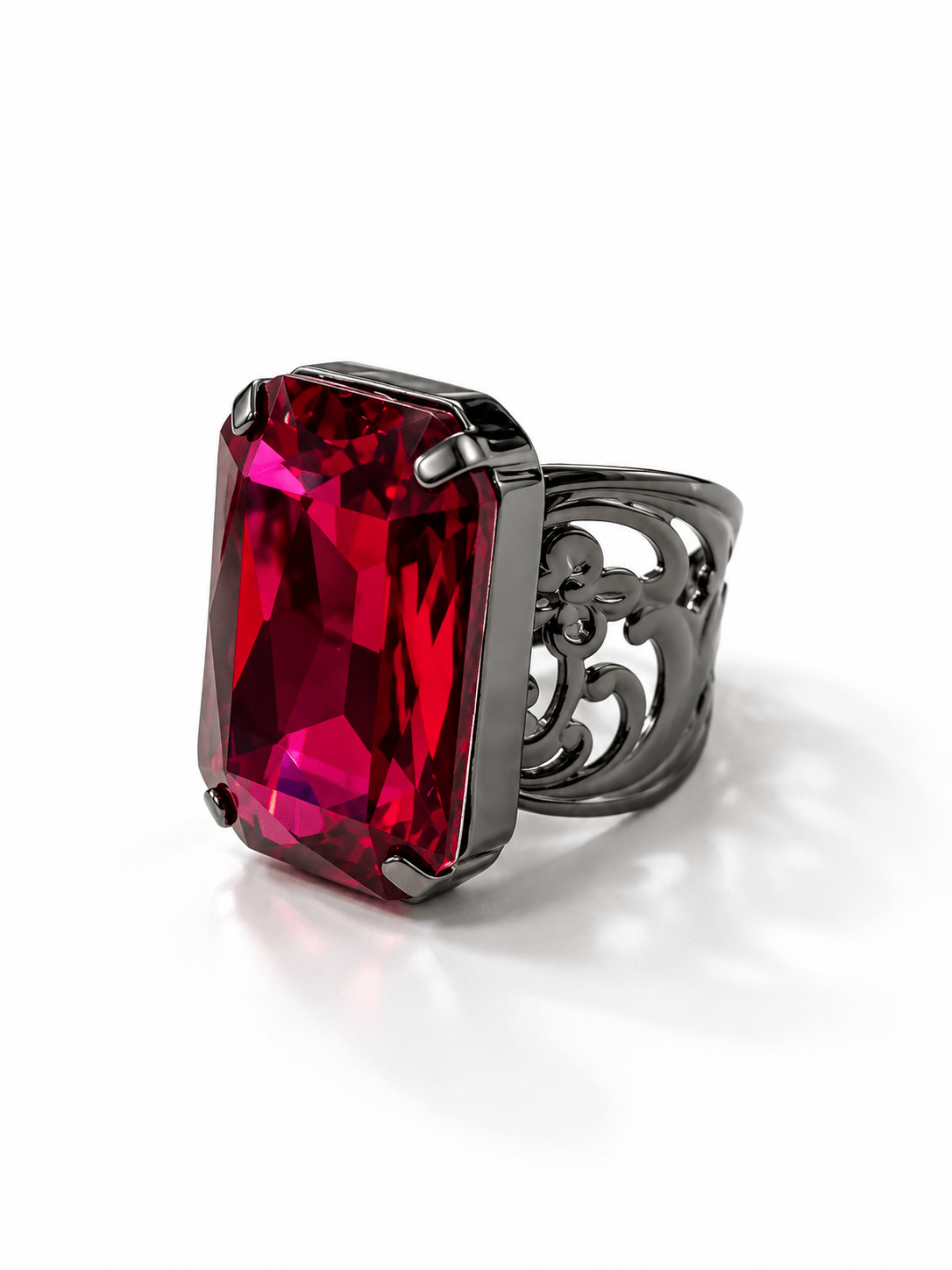 Sorrelli Viretta Adjustable Cocktail Ring - Freckled Poppy