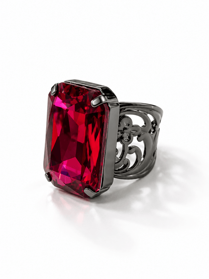 Sorrelli Viretta Adjustable Cocktail Ring - Freckled Poppy