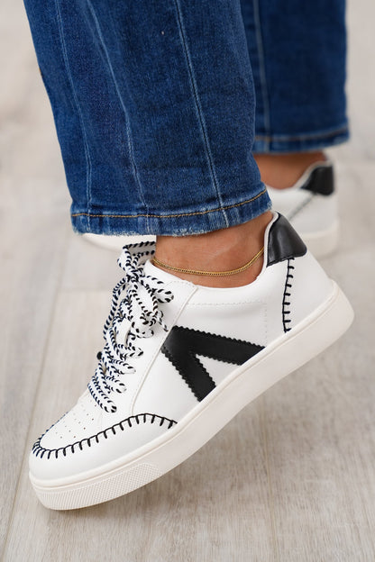MIA Stylish Low Top Sneaker with Contrast Stitching