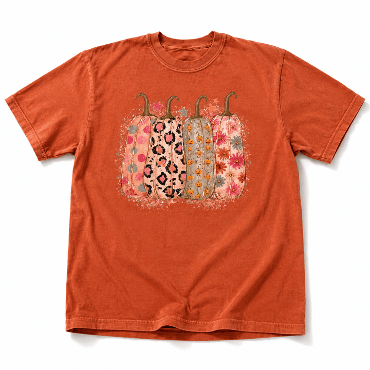 Plus/Reg Short Sleeve Pumpkin Patch Vintage Wash Halloween Graphic Tee - Freckled Poppy