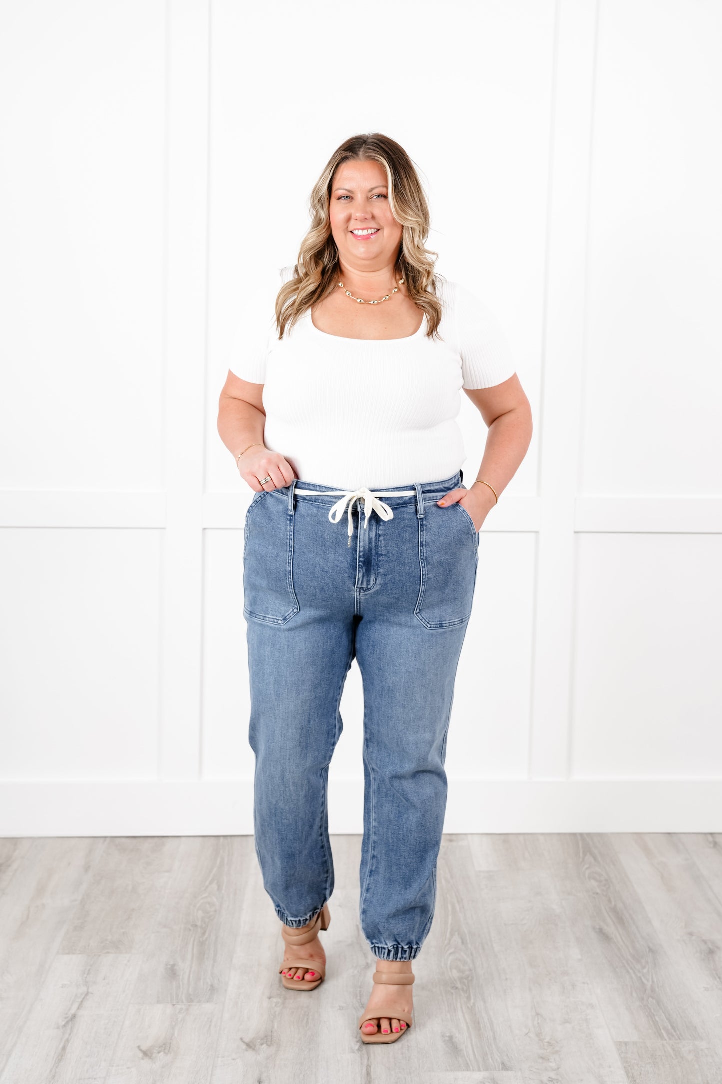 Judy Blue High Rise Medium Wash Joggers