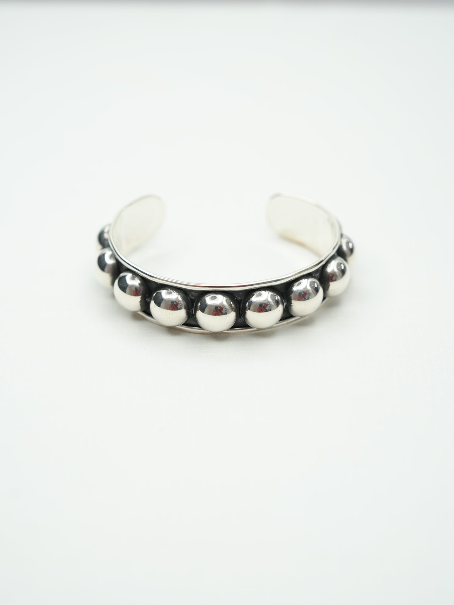 BOHO SOL Sterling Silver Ball Cuff