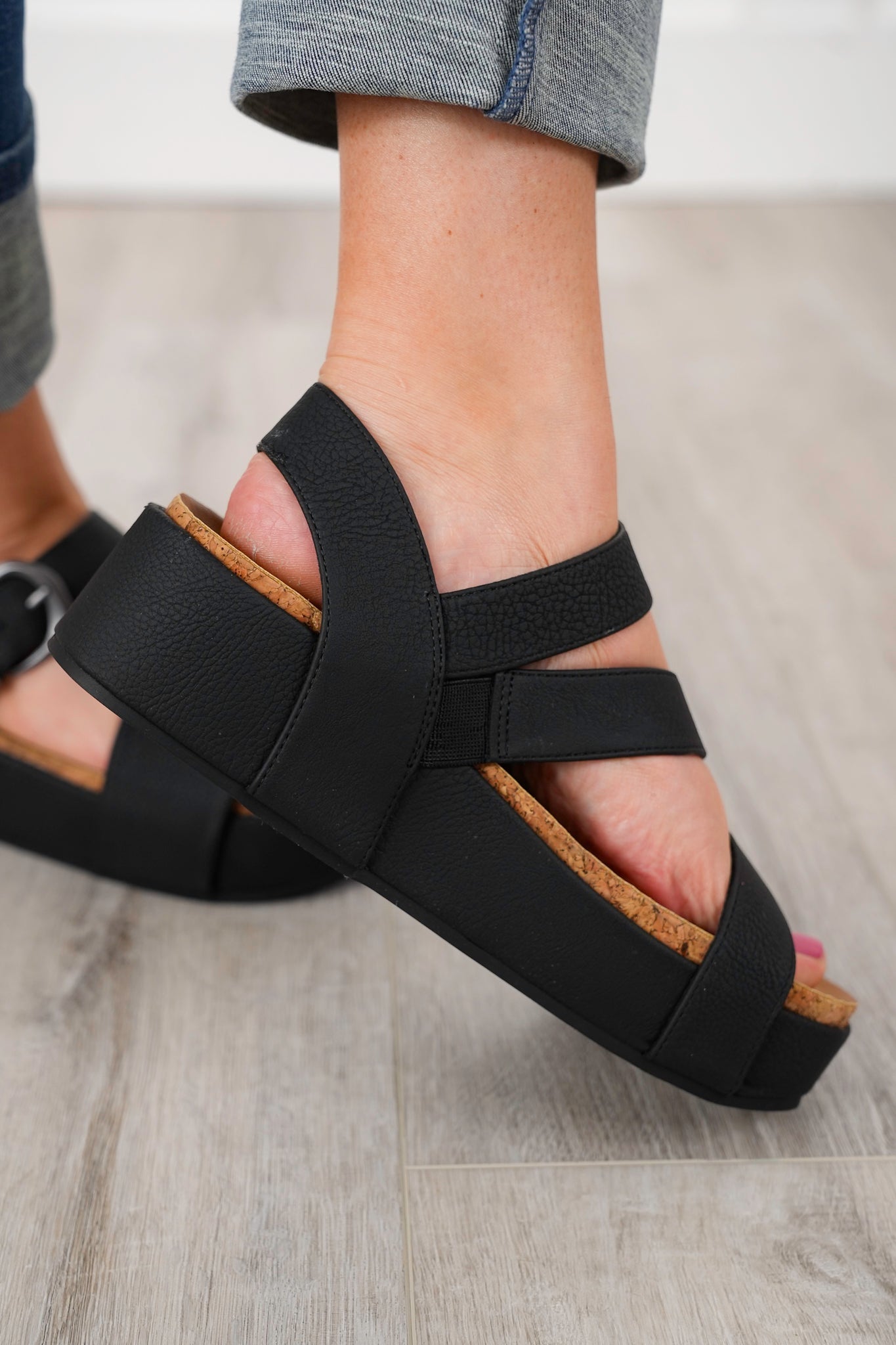 Blowfish Adjustable Platform Sandal with Buckle Strap
