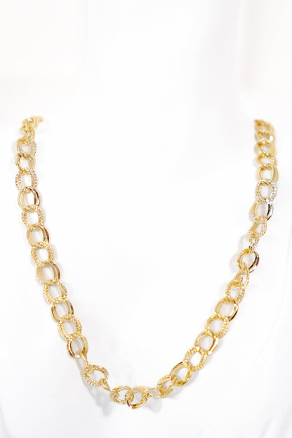 Treasure Jewels Gold Circle Chain Necklace