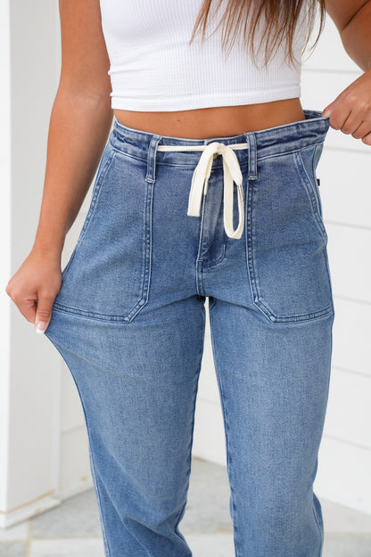 Judy Blue High Rise Medium Wash Joggers