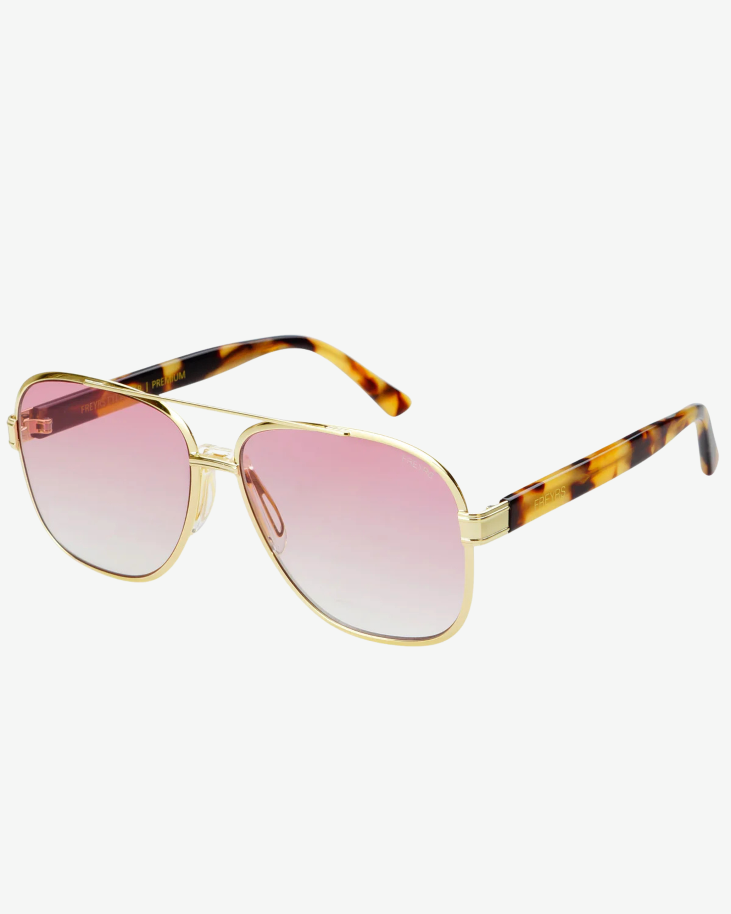 Freyrs Carter Rose Aviator Sunglasses