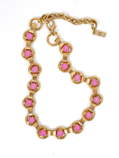 TOVA Link Opal Crystal Necklace