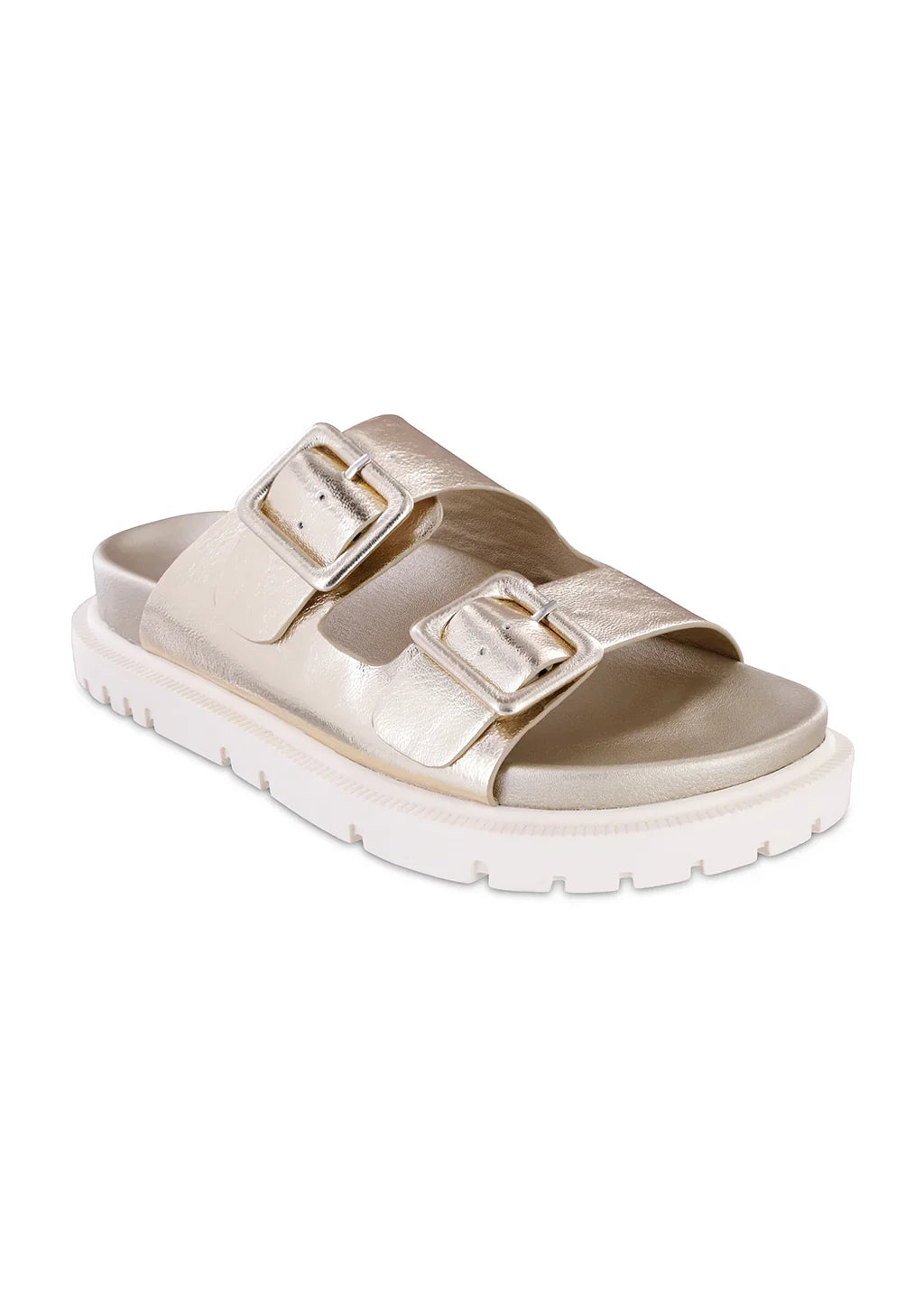 New Color! MIA Dual Buckle Slip On Sandal with Adjustable Straps