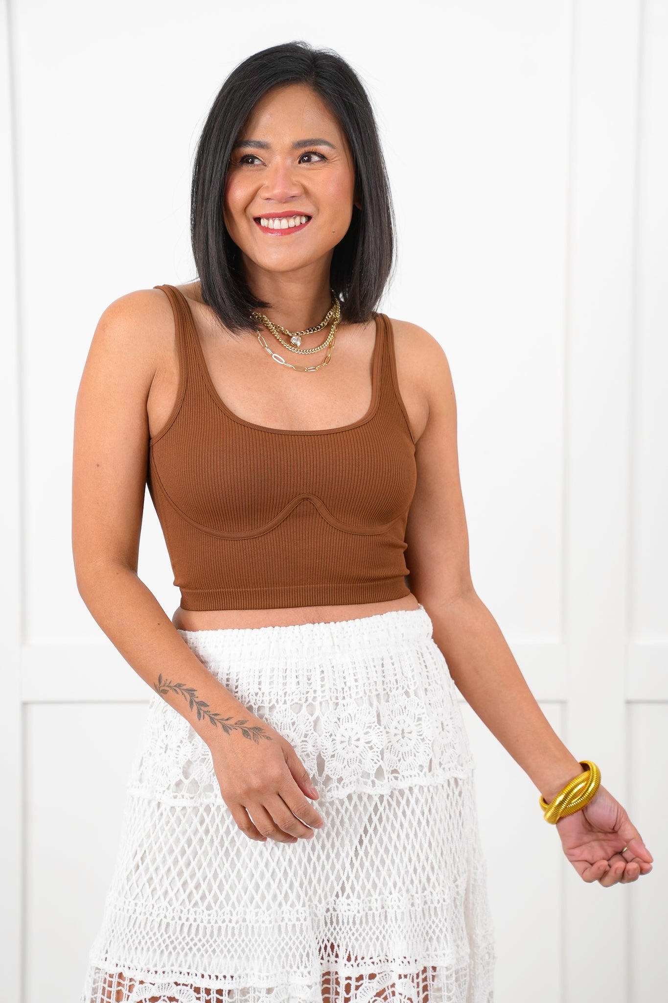 Door Buster! Ribbed Sleeveless Cropped Tank Top