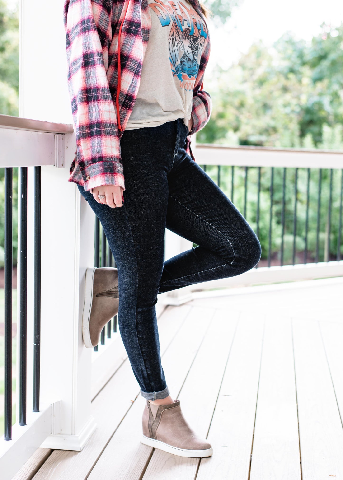Judy Blue Tummy Control Suck it up Buttercup Dark Wash Skinny Jeans