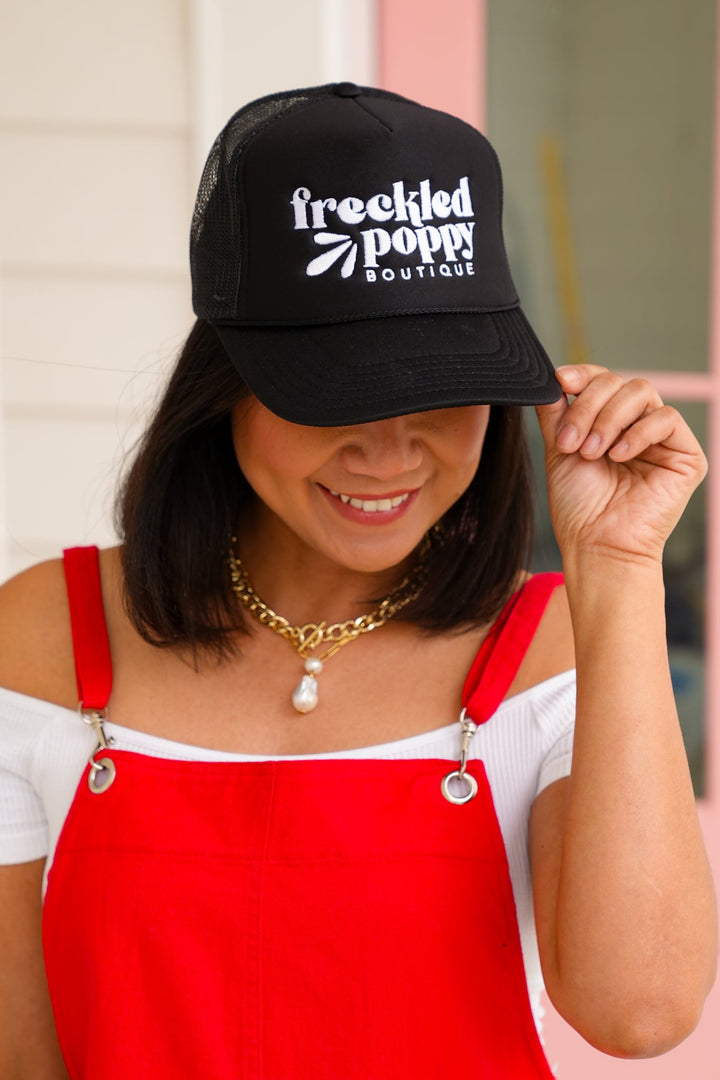"Freckled Poppy" Trucker Hat