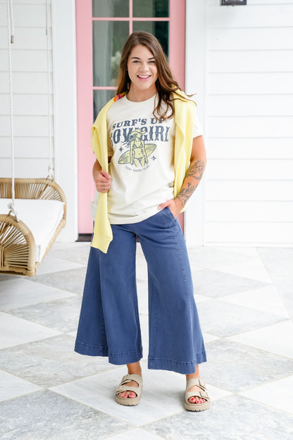 Plus/Reg Short Sleeve "Surf's Up Cowgirl" Graphic Tee