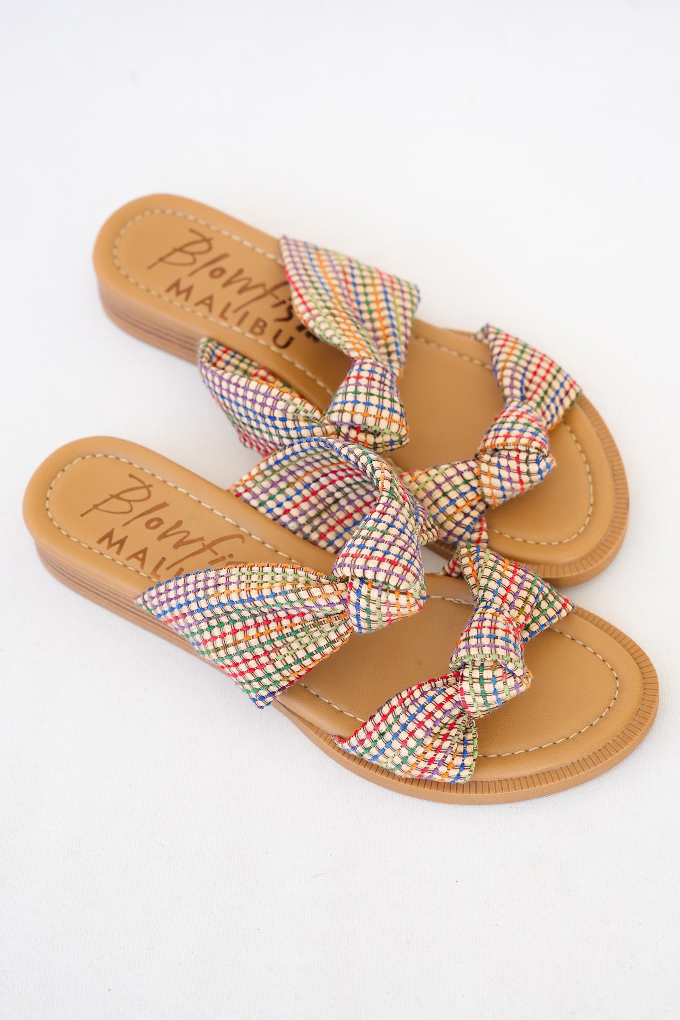 Blowfish Rainbow Thread Woven Knotted Strap Sandal