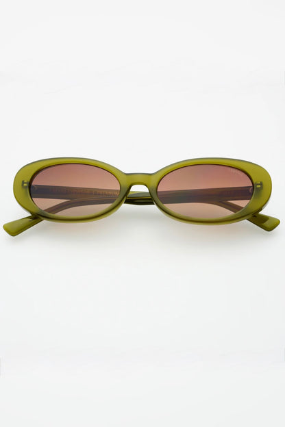Freyrs Mimi Acetate Oval Sunglasses