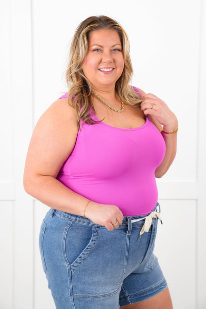 Door Buster! Plus/Reg Solid Sleeveless Scoop Neckline Tank Top