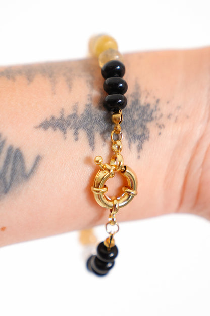 Treasure Jewels Brooke Black And Brown Bracelet