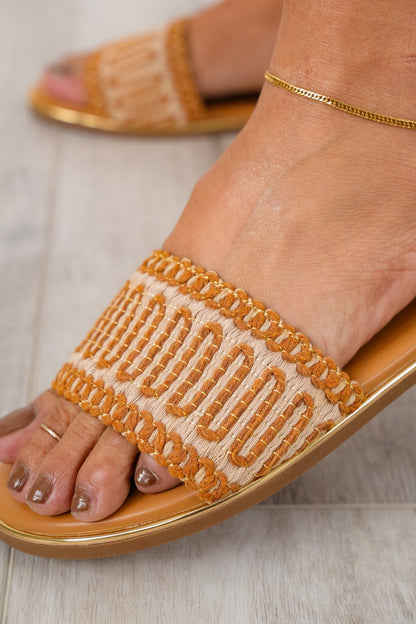 Corky's "Here For A Good Time" Woven Sandal