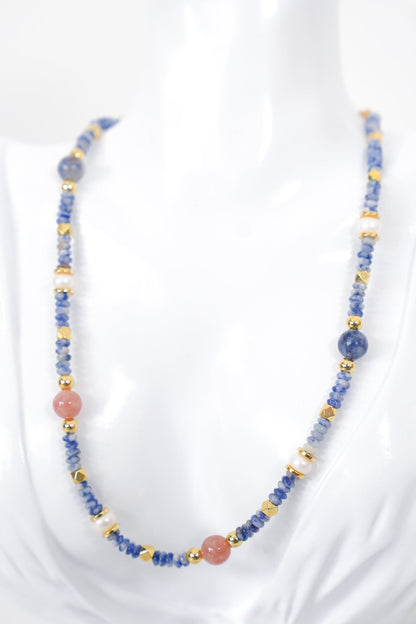 Treasure Jewels Ocean Blue Gemstone Necklace