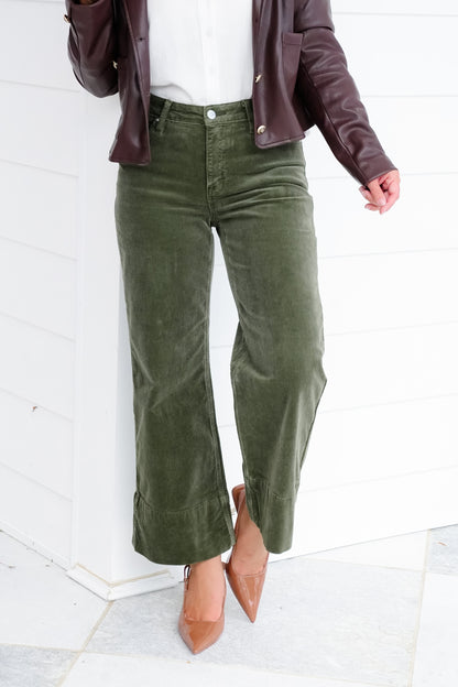 Risen High Rise Corduroy Wide Leg Pants
