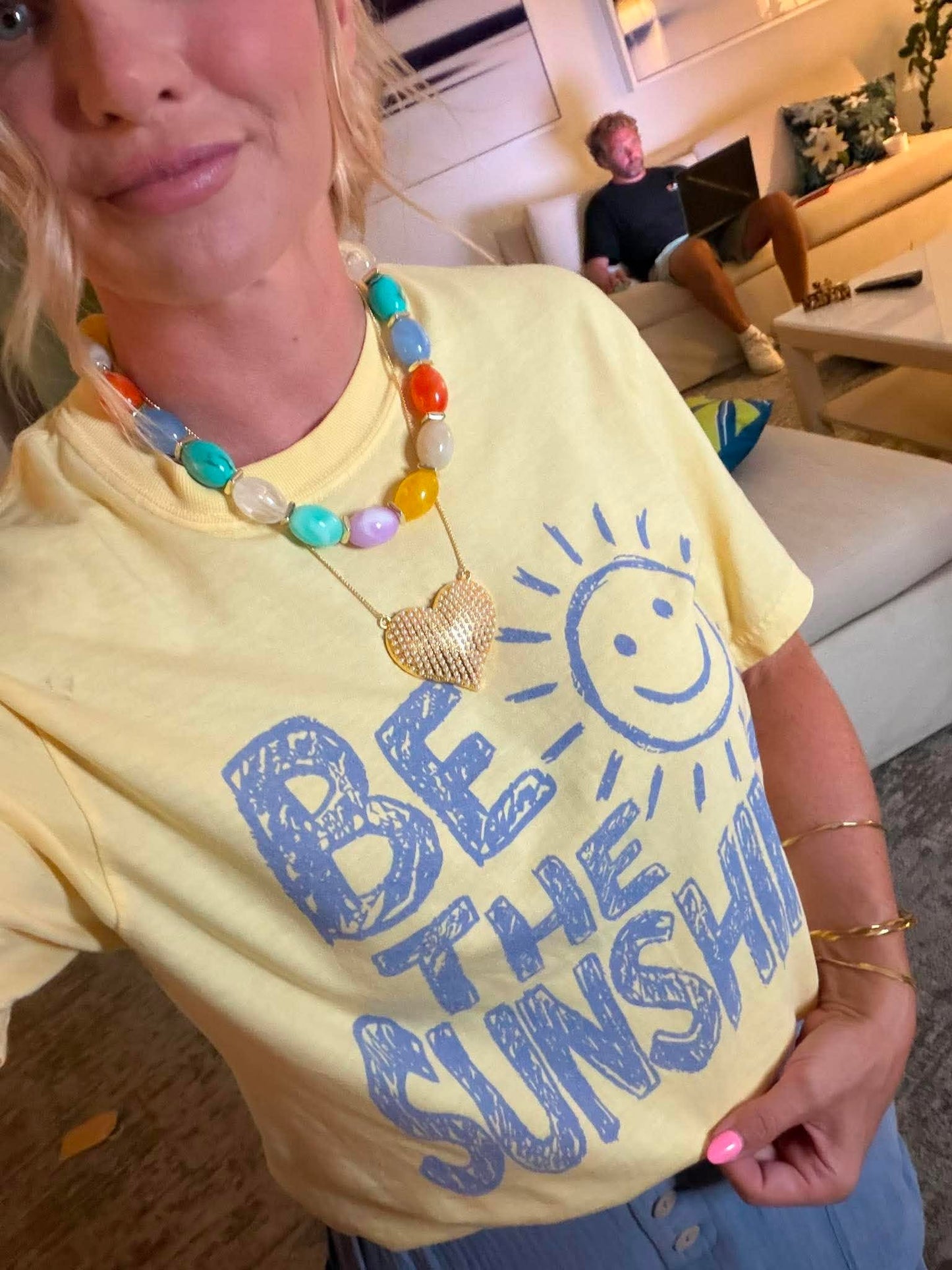 Plus/Reg Short Sleeve Be the Sunshine Graphic Tee