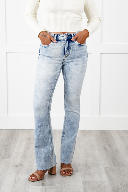 Vervet High Rise Non Distressed Bootcut Jeans