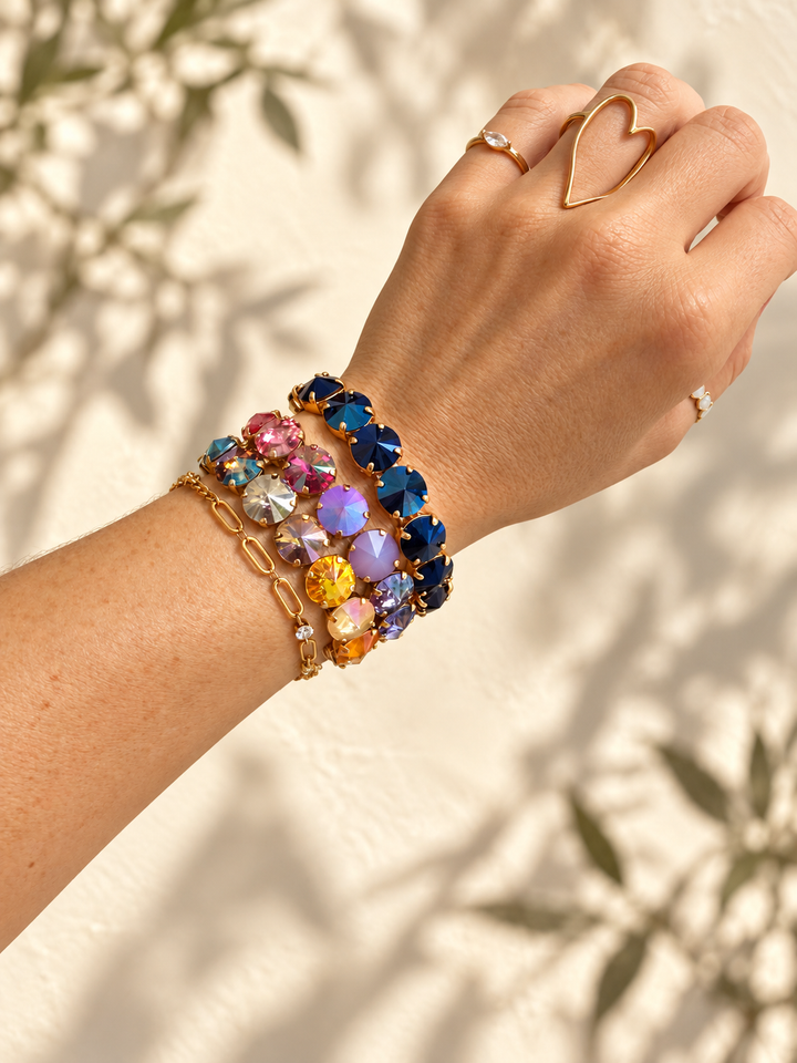 TOVA Olivia Mega 2 Strand Stretch Bracelet In Bohemian Crush