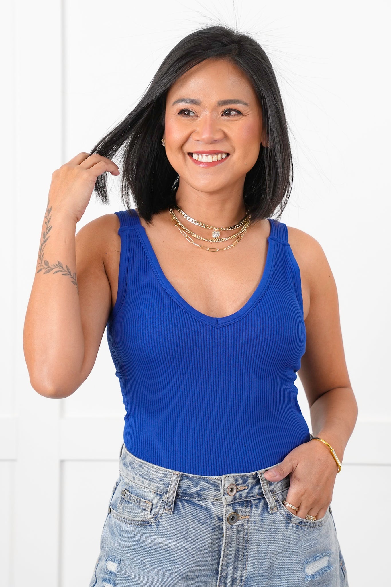 Door Buster! Zenana Ribbed Seamless Bra Padded Tank Top