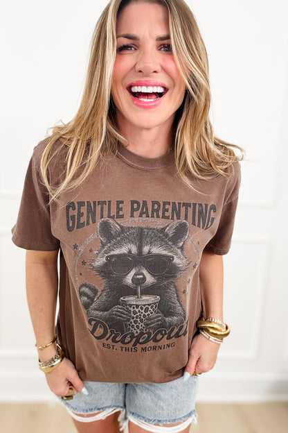 Plus/Reg Short Sleeve "Gentle Parenting Dropout" Graphic Tee